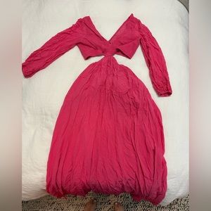 Vici hot pink maxi dress